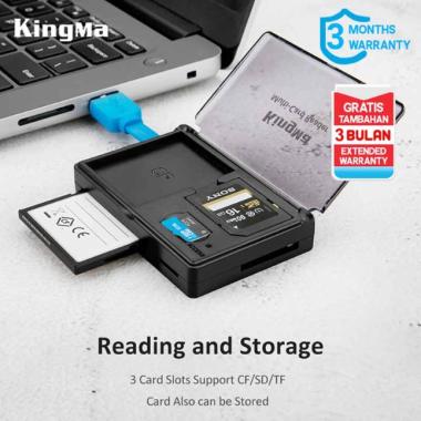 Kingma All in 1 USB 3.0 Card Reader with Storage Support TF SD CF card BLACK