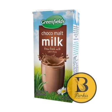Promo Harga Greenfields UHT Choco Malt 1000 ml - Blibli