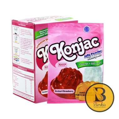 Konjac Jelly Powder Strawberry 6 Gr / Bubuk Jeli Konyaku Stroberi