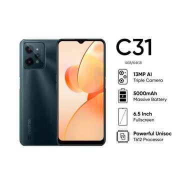 Realme C31 Ram 4 Rom 64 GB black