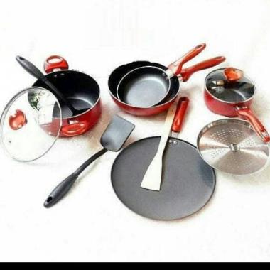 Panci Supra 12 Pcs Supra Premium Cookware Set Warna Emerald COOKWARE 12 PCS