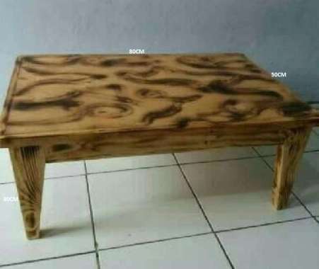MEJA LESEHAN, MEJA BELAJAR 80X50X30CM BERMOTIF