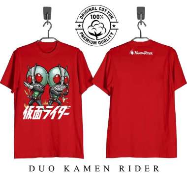 Kaos KAMEN RIDER FANTASIA SATRIA BAJA HITAM DUO KAMEN RIDER MERAH M