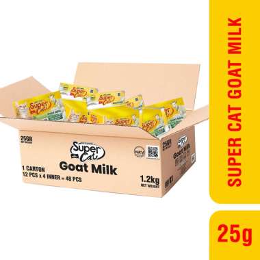 Supercat Goat Milk 25gr ( 1 dus isi 48pcs ) Susu Kucing