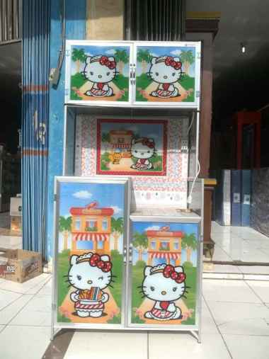 rak piring hello kitty rak piring alumunium 2 pintu