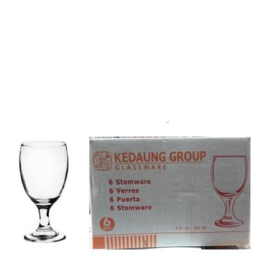 Kedaung Group Gelas Kaki Kaca STH-11 ST (6 pcs) TRANSPARAN