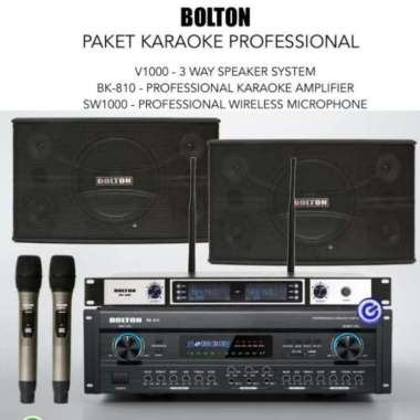 Paket karaoke Bolton BK810 V1000 SW1000 professional karaoke system