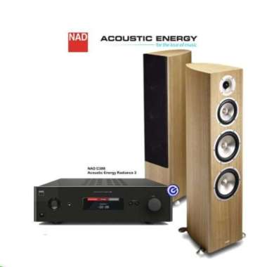 Paket NAD C388 Acoustic Energy Radiance 3 bluetooth DAC amplifier