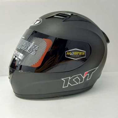 KYT R10 SOLID FULL FACE SMOKE VISOR ORIGINAL KYT XL BLACK DOFF