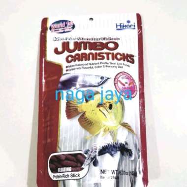 Hikari jumbo carnisticks 182 gr pelet pakan ikan arowana predator
