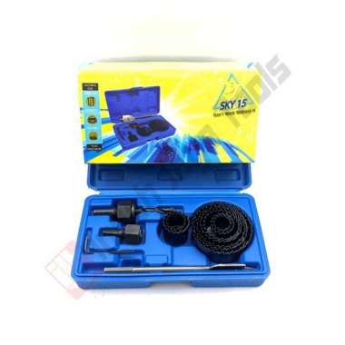 SKY Hole Saw Kit 13 Pcs - Holesaw Set Mata Bor Pelubang Kayu