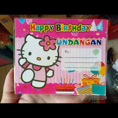 Undangan HelloKitty Ulang Tahun Anak