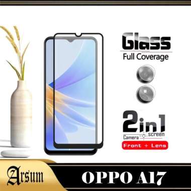 PROMO Tempered Glass Layar OPPO A17 2022 Pelindung Layar Depan Paket 2IN1 2IN1 OPPO A17