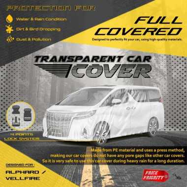 Body Cover Sarung Mobil Plastik ALPHARD VELLFIRE Tebal Anti Air WATERPROOF
