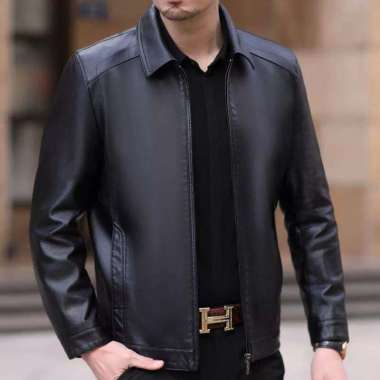 jaket kulit asli pria 100% original_jaket kulit asli kambing Garut kualitas nomor satu 4XL