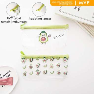Pensil Aesthetic Kotak Pensil Transparan Lucu Tempat Pensil Anak Multicolor