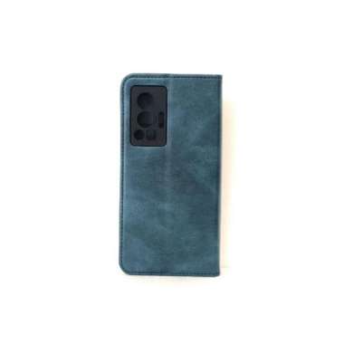 FLIP CASE KULIT VIVO X70 PRO FLIP COVER DOMPET KULIT ORIGINAL CASING Biru