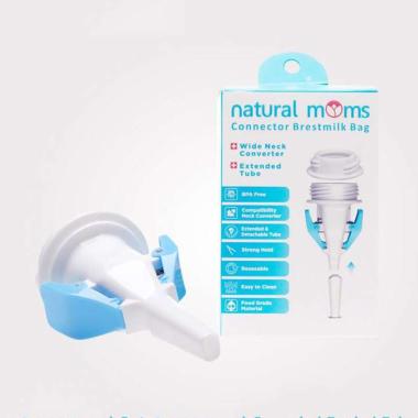 Natural Moms Connector Breastmilk blue