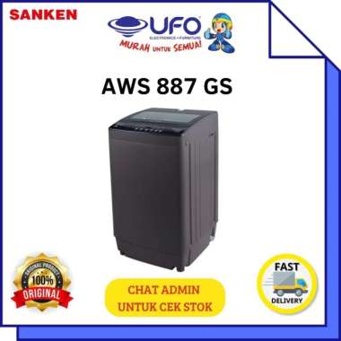 SANKEN MESIN CUCI TOP LOADING 8 KG AWS887GS