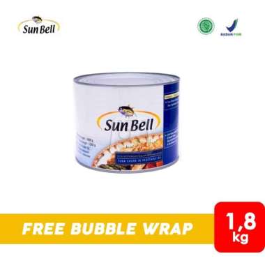 Sunbell Tuna Chunk In Oil / Tuna Kaleng 1800gr