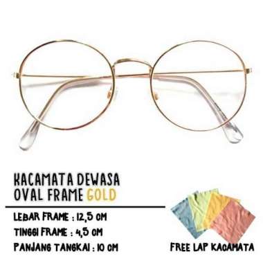 KACAMATA DEWASA - OVAL FRAME Gold