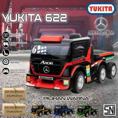 Mainan Anak Mobil Aki Truck Yukita 622 Mercedes Benz Lisensi