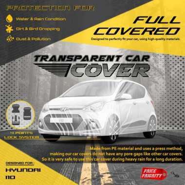 Body Cover Sarung Mobil Plastik HYUNDAI i10 Tebal Anti Air WATERPROOF