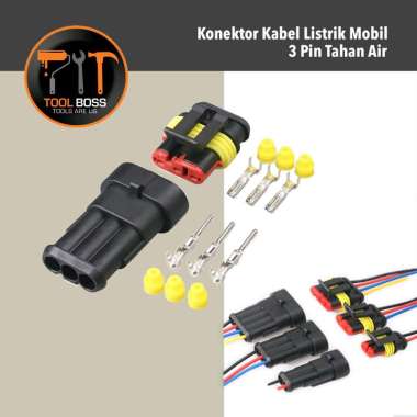 KONEKTOR KABEL LISTRIK MOBIL 3 PIN