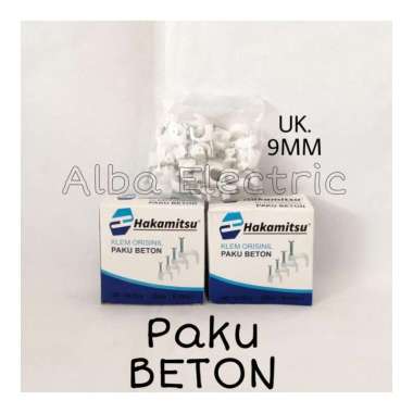 Klem kabel no 9mm ukuran 2x1,5/2x2,5/3x1,5/perekat kabel beton tembok