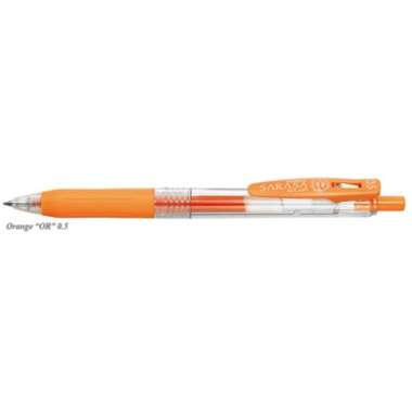 Zebra Sarasa Clip JAPAN 0.5 Gel Ink Rollerball Pulpen Pena Warna Orange