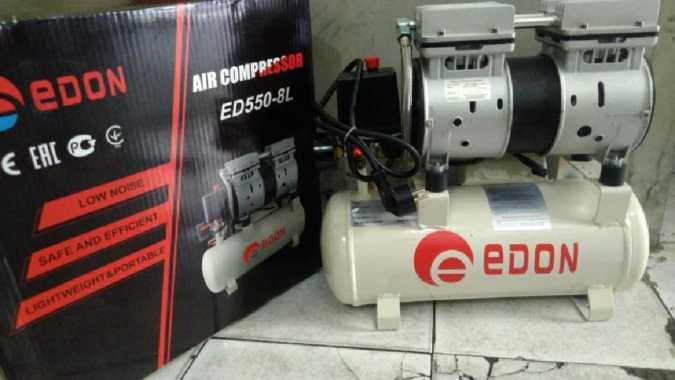 KOMPRESOR EDON ED550-8L Air Compressor Kompresor Angin EDON 8 Liter DenganBubleWrap