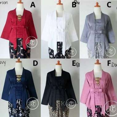 Atasan Kebaya Kutubaru Baloteli Kartini Kebaya Modern XXL Hitam