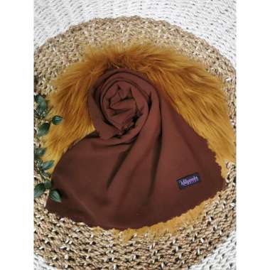 Milyarda Hijab Pashmina Lasercut Bahan Diamond 180x75 Hijab Pasmina Laser rs.co coklat