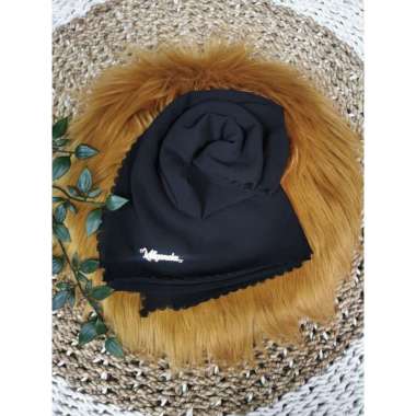 Milyarda Hijab Pashmina Lasercut Bahan Diamond 180x75 Hijab Pasmina Laser rs.co hitam