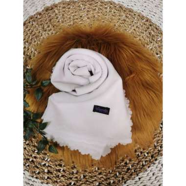 Milyarda Hijab Pashmina Lasercut Bahan Diamond 180x75 Hijab Pasmina Laser rs.co putih tulang