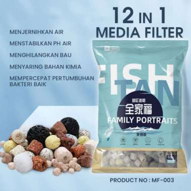 OEM Media Filter Aquarium 12 in 1 Penjernih Air Aquarium O