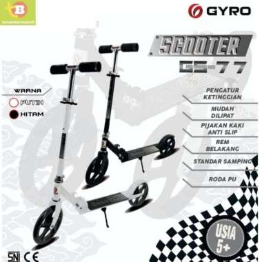 Skuter Anak Lipat Scooter Gyro 2 Roda GS-77