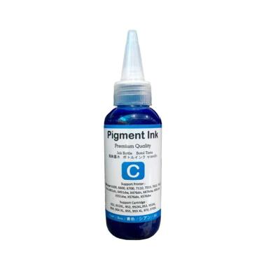 Fixprint Pigment Tinta Refill Cartridge Printer for HP 7110/7610/7612/8600 [100 mL] Cyan