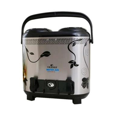 Vicenza VM1202WJ Motif Lily Water Jug Twin Series Silver