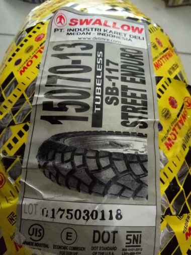 BAN SWALLOW 150/70-13 SB 117 TUBELESS BAN BELAKANG NMAX