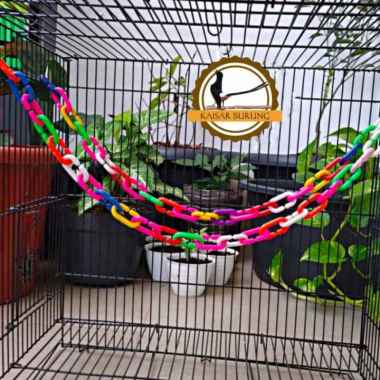 Rantai Plastik Gantungan Ayunan Mainan Burung Parrot Falk LB Parkit SG