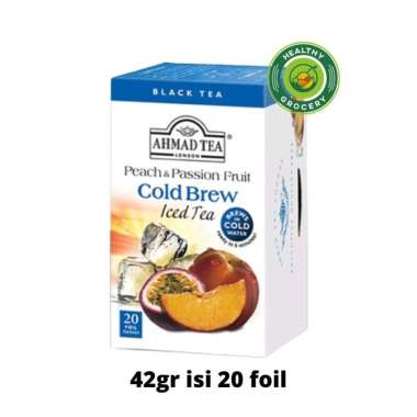 Ahmad Tea Cold Brew Peach And Passion Fruit 20 Foil 42gr