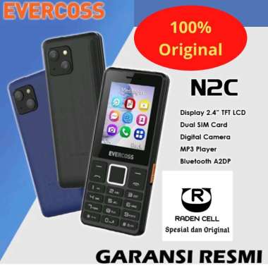 Evercoss N2C Feature Phone Handphone Candybar Murah Garansi Resmi 1 Tahun
