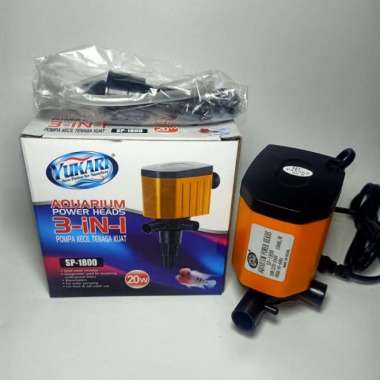 Aquarium Power Heads 3in1 SP-1800 Yukari Pompa Air Celup Akuarium - Hitam TERBAIK Multicolor