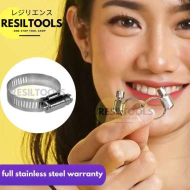 PER PACK Klem Stainless Steel 12 - 22 mm Clamp Selang Pipa 3/4 inch