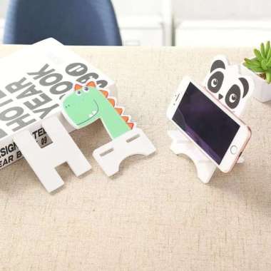 Dudukan Ponsel Universal Desktop Stand Universal Desktop Tablet Ponsel Panda warna