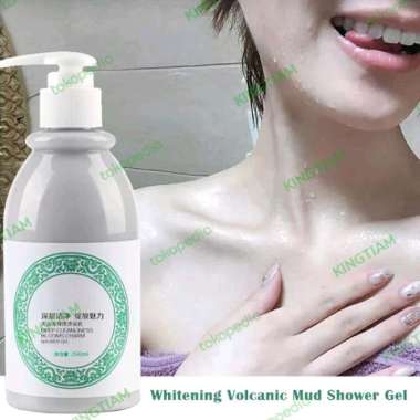 VOLCANIC MUD BODY WASH SABUN MERGECO WHITENING ORI PEMUTIH BADAN 250ML