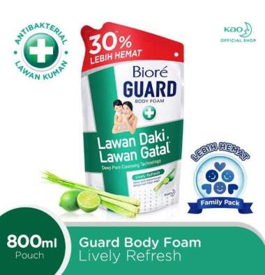 BIORE Guard Body Foam Active Antibacterial / SABUN BIORE / BIORE REFILL