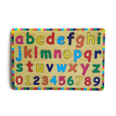 Mainan Kayu Pintar Huruf Kecil Edisi Baru Kayu Puzzles