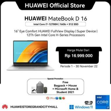 HUAWEI MateBook D16 i712